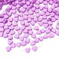 Hellviolette herzförmige Acrylperlen für DIY-Schmuck mit mattem glattem Finish - 50 Stück/Packung (7mm) / Lila