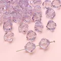 Faceted light purple acrylic rhombus beads for DIY bracelet jewelry making - Light Purple Rhombus