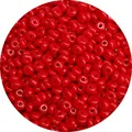 Polished 6x3mm red glass rondelle spacer beads for DIY jewelry and necklaces - 10g/Pack (Approx. 50-55 Pieces) / Red