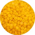 Vibrant yellow 6x3mm jelly glass rondelle spacer beads for DIY jewelry and necklaces - Orange