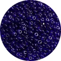 6x3mm Royal blue jelly glass rondelle spacer beads for DIY jewelry and necklaces - Sapphire Blue