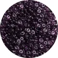Flat round purple transparent jelly glass beads for DIY jewelry and bracelets - Purple