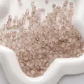 Perle in vetro satinato sfaccettato 4mm grigio traslucido con glitter oro per il fai-da-te - 4mm (circa 140 pezzi/10g) / Marrone