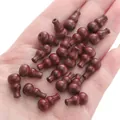 Perles en bois rouge foncé en forme de gourde pour bracelets et bijoux DIY - Gourde en Santal Rouge