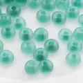 2-4mm matte mint green glass seed beads for DIY jewelry and bracelet making - 3mm (Approx. 220 Pcs / 10g Pack) / Light Green Frosted Round Beads (Style02)