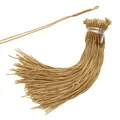 Gouden gevlochten koord met kwastjes voor DIY-sieraden en handgemaakte accessoires - 5 Stuks/Verpakking / Koffie Gevlochten Lus (Ong. 1mm)