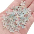 9mm Acryl-Blütenperlen mit Goldakzenten und mattem, hellblauem Finish für DIY - 9mm (10g/Packung, ca. 80 Stück) / Tiefblau und Weißer Farbverlauf