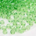 Translucent light green 2-4mm glass seed beads for DIY jewelry making and crafts - Emerald Green Clear Round Beads (Style08)