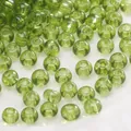 Translucent olive green 2-4mm glass seed beads for DIY jewelry making and beadwork - Grass Green Clear Round Beads (Style11)