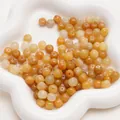 8x7mm warm tone translucent natural stone beads for DIY jewelry making - 8x7mm (Hole approx 1mm, 5 Pieces/Pack) / Topaz