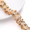 Frange à pompons en polyester orange et kaki avec fil d'or pour couture DIY - 2 Lignes d'Or 2cm de Largeur / 1 Yard/Pack (Environ 0,9m) / Orange