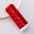 Bobine de fil en velours polyester rouge vif avec lustre soyeux pour épingles DIY - Rouge Foncé