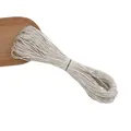 1mm cream white hand-woven waxed cotton cord bundle for DIY jewelry making - 1mm Diameter Approx 60m Per Pack / Off White