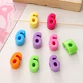 Perline colorate in acrilico numero 6 per gioielli fai-da-te e artigianato in vari colori - Numero 6 / 5 pezzi/confezione (circa 14 mm L x 23 mm A) / Colori Misti Casuali
