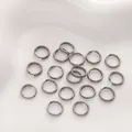 Heldere zilveren roestvrijstalen splitringen voor sieraden en DIY-projecten - 0.8x8mm (100 Stuks/Verpakking)