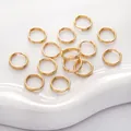 Lichtgouden dubbele splitringen voor DIY sieraden maken en oorbel hangers maken - 1.0x10mm (10 Stuks/Verpakking)