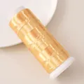 Fil de velours polyester pour épingles à cheveux DIY en or champagne sur bobine - Or 1 / Environ 1200m 1 Rouleau/Paquet