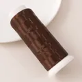 Fil de polyester marron foncé brillant sur bobine blanche pour épingles à cheveux DIY - Brun 1 / Environ 1200m 1 Rouleau/Paquet