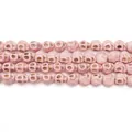 Perles tête de mort en pierre rose pour création de bijoux DIY avec détails sculptés - Grand Crâne