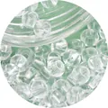 Transparent 2-4mm glass seed beads for DIY jewelry making and handmade accessories - Clear