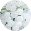 Translucent milky white 2-4mm glass seed beads for DIY jewelry and necklaces - Translucent Milky White