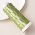 Bobine de fil polyester vert clair brillant pour la création de bijoux et broderie - Vert foncé / Environ 1200m 1 Rouleau/Paquet