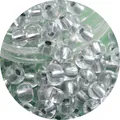 DIY 2-4mm transparent silver-lined glass seed beads for handmade jewelry crafts - Silver Lined Transparent