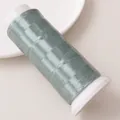 Rouleau de fil de soie en polyester vert menthe clair pour épingles à cheveux DIY - Gris / Environ 1200m 1 Rouleau/Paquet