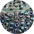 2-4mm glass seed beads with iridescent AB finish for DIY jewelry and necklaces - Iridescent AB Beads