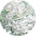2-4mm transparent DIY glass beads for handmade jewelry with smooth polished finish - Glossy Transparent Round