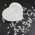 Perle a goccia in ABS bianche lucide per la creazione di gioielli fai-da-te fatti a mano - Perlina a Goccia / 4x8mm (100 Pezzi/Confezione) / Bianco