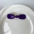 Eleganter violetter Schleifen-Haarclip aus Acetat mit Glanzfinish für Damen-Frisuren - Lila