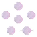 Pink gradient four-leaf clover glass flower beads for DIY jewelry making sets - Pink