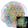 Perline tonde acriliche luminose in colori pastello per creazione gioielli fai-da-te - 6mm / Confezione da 200 / colori misti casuali