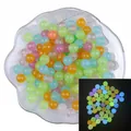 Perline acriliche fluorescenti in colori pastello misti per creazione di gioielli - 10mm / 50 Pezzi / colori misti casuali
