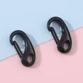 Pair of macaron black lobster claw clasps for DIY jewelry and keychain accessories - 4 Pieces/Pack (12x25mm) / Black