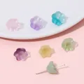 DIY lily of the valley glass beads in gradient colors for handmade jewelry making - Random Mixed Colors