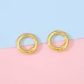 Pair of polished gold round spring rings for bags and jewelry connection accessories - 20mm / Gold