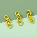 Pendaglio catena gialla a quattro maglie per creazione di gioielli e fai da te - Giallo