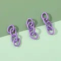 Anelli di catena viola lavanda opaco per accessori per borse e gioielli fai da te - Viola