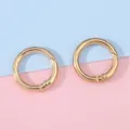Set of two gold metal spring O-rings for DIY bags and creative keychain accessories - 28mm / KC Gold