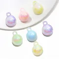 16mm irisierende Macaron-Acrylperlen mit Aufhängeschlaufe in verschiedenen Farben - Mehrfarbig