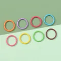 DIY colorful 8-12mm closed iron rings for keychains and handmade craft accessories - 8mm / Random Mixed Colors