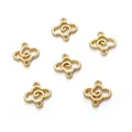 Connecteurs spirale nuage plaqués or 14K pour épingles à cheveux et bijoux DIY - Auspicious Cloud Tag (14K Gold Filled) / 12x12mm