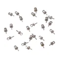 Versilberte 14K Gold Perlenanhänger mit Ösen für DIY-Schmuckherstellung und Perlen - Kleine Größe (0.6 Stift) / Weißgold plattiert
