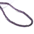Durchscheinende tiefviolette Kristallglas-Rundperlen für DIY-Schmuckherstellung - Traubenlila / 8mm (38cm/Strang, ca. 45 Perlen)