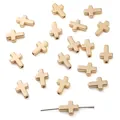 Gouden kruis CCB afstandskralen met zijgaten voor DIY-sieraden en armbanden maken - Kruis / 9x13mm (20 stuks/verpakking) / KC Goud