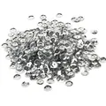 DIY silver faceted 6mm round sequins with metallic finish for clothing and craft decor - 6mm 20g/Pack / Silver