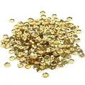 Bulk 6mm metallic gold cupped sequins with center holes for DIY sewing and jewelry - 6mm 20g/Pack / Light gold