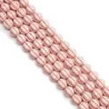 Pink melon-patterned synthetic turquoise beads with brown marble texture for DIY jewelry - Pumpkin Style / 10mm (1 String/Pack, Approx 40 Pcs) / Pink